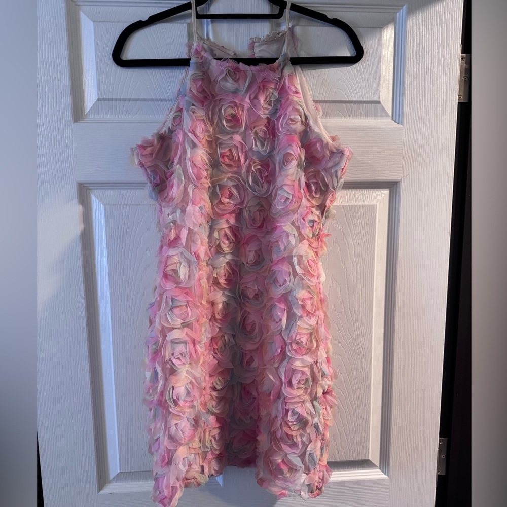 Entro Pastel Multicolor Ruffled Dress